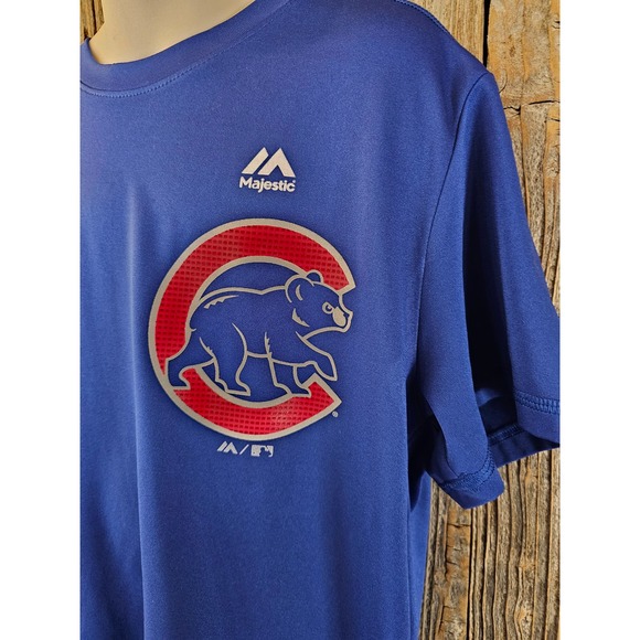 Majestic evolution tee Size YM your medium cubs baseball performance - Picture 3 of 7